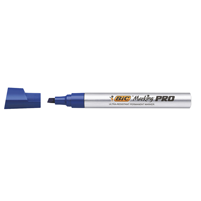 Marker-permanent-Bic-Marking-Pro-varf-tesit-albastru-6373