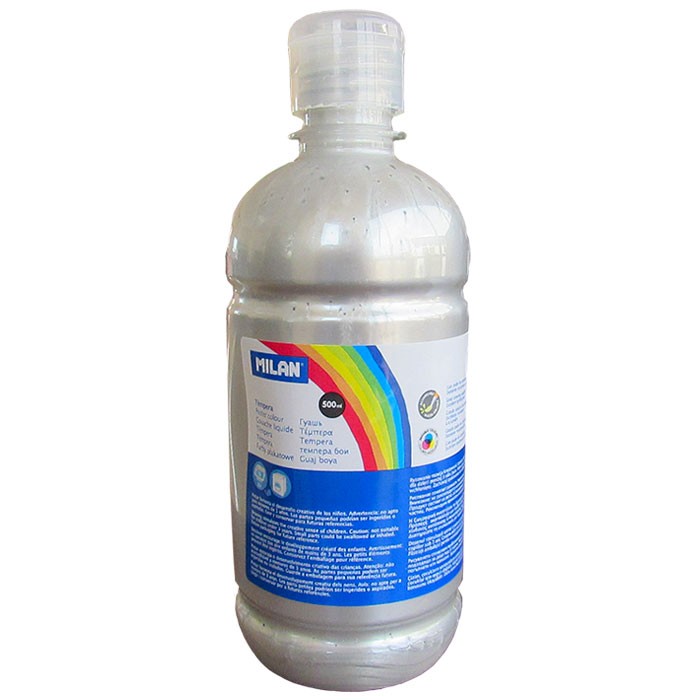 Tempera-500-ml-Milan-culoare-argintiu