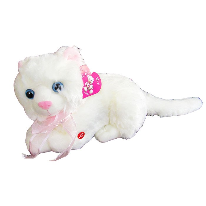 Jucarie-de-plus-Pisica-cu-ochi-de-sticla-26-cm