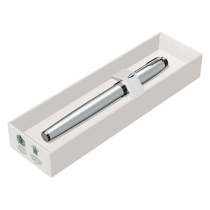 Roller-Parker-IM-Royal-Achromatic-argintiu-mat-cu-accesorii-negru-lucios