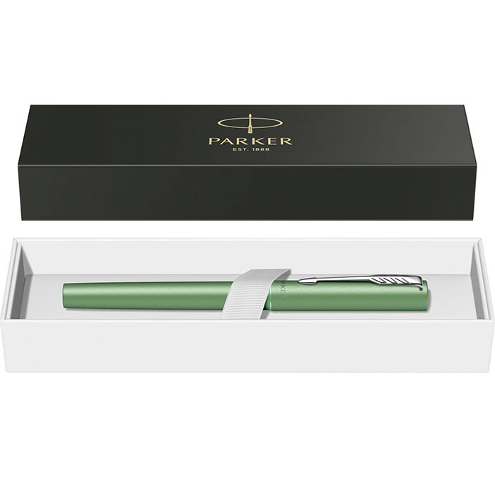 Stilou-Parker-Vector-Royal-XL-Green-verde-cu-accesorii-cromate