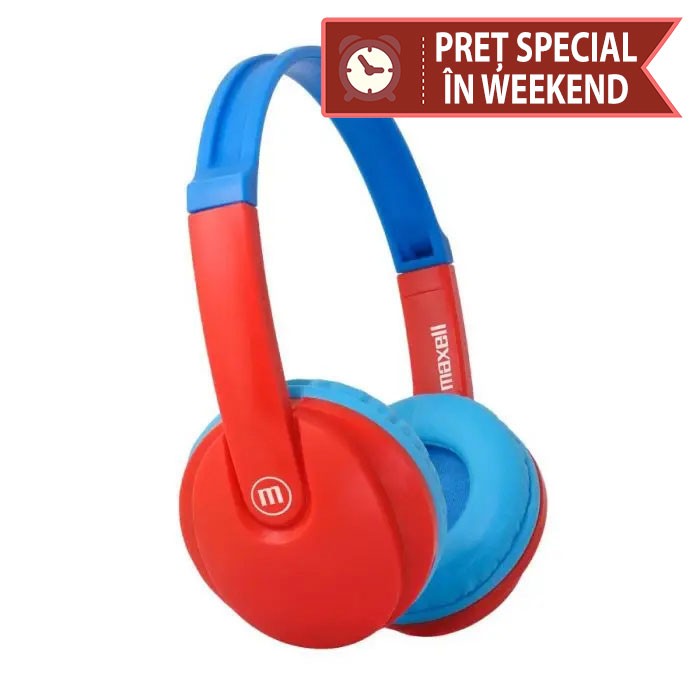Casti-fara-fir-Bluetooth-HP-BT350-Kidz-turcoaz-si-rosu-Maxell