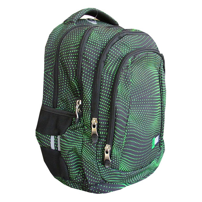 Ghiozdan-4-compartimente-2-buzunare-Majewski-Gama-St-Right-Colectia-Green-Halftone-2025-BP-04