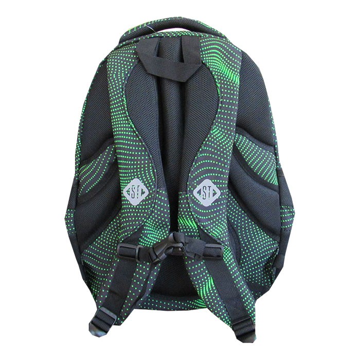 Ghiozdan-4-compartimente-2-buzunare-Majewski-Gama-St-Right-Colectia-Green-Halftone-2025-BP-04