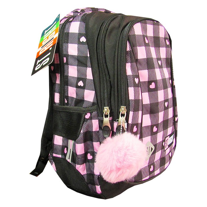 Ghiozdan-clasele-I-IV-3-compartimente-Majewski-Gama-St-Right-Colectia-Pink-Checkered-2025-BP-26