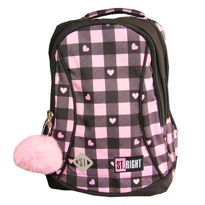 Ghiozdan-clasele-I-IV-3-compartimente-Majewski-Gama-St-Right-Colectia-Pink-Checkered-2025-BP-26