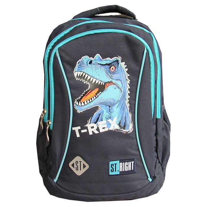 Ghiozdan-clasele-I-IV-3-compartimente-Majewski-Gama-St-Right-Colectia-Blue-T-Rex-2025-BP-26