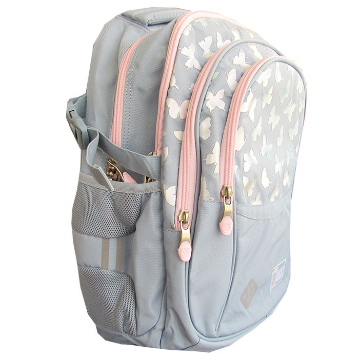 Ghiozdan-clasele-V-VIII-4-compartimente-Majewski-Gama-St-Right-Colectia-Silver-Butterflies-2025-BP-01