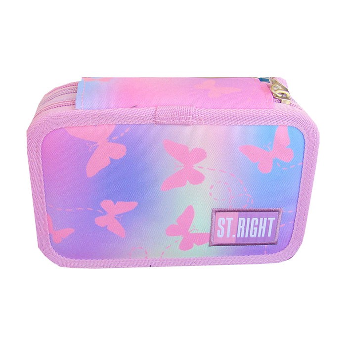 Penar-echipat-3-fermoare-Majewski-Gama-St-Right-Colectia-Pink-Butterflies-2025-PC-05-20x13x6-cm