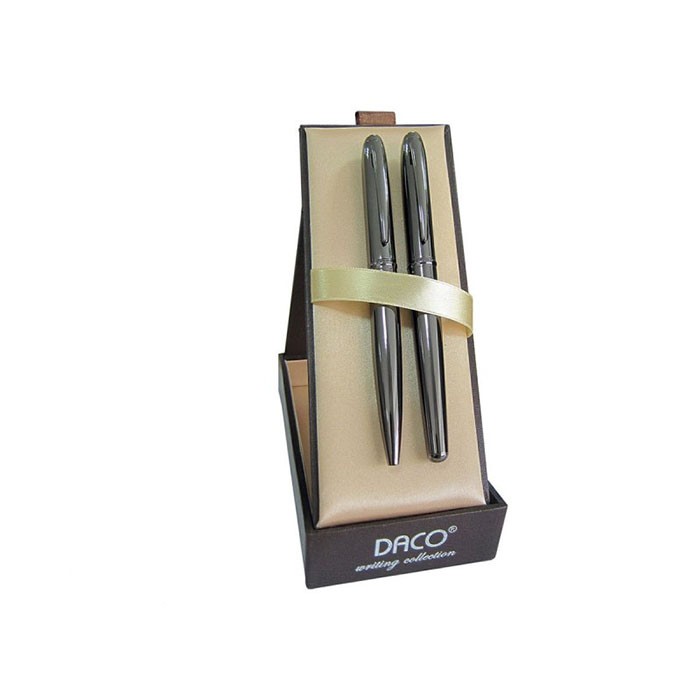 Set-pixstilou-Daco-SE201GR-gri-inchis-cu-accesorii-argintii