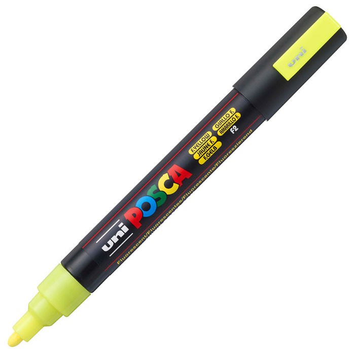 Marker-universal-UNI-PC-5M-Posca-18-25-mm-galben-fluorescent