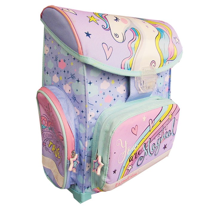 Ghiozdan-clasele-I-IV-1-compartiment-3-buzunare-Majewski-Colectia-Pastel-Unicorn