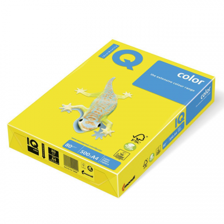 Hartie-color-A4-IQ-80-gmp-500-colitop-galben-intens