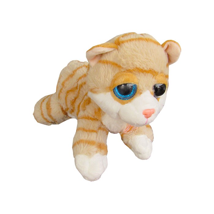 Jucarie-de-plus-Pisica-cu-ochi-de-sticla-26-cm