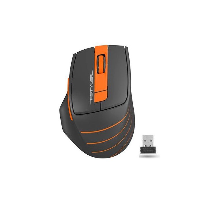 Mouse-optic-A4Tech-FG30-wireless-16-in-1-gri-portocaliu