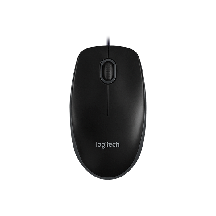 Mouse-optic-Logitech-B100-cu-fir-USB-negru