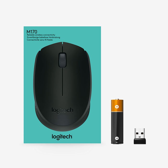 Mouse-optic-Logitech-B170-wireless-negru