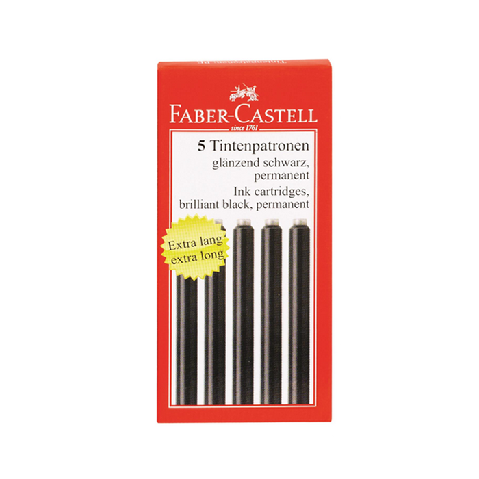 Patroane-stilou-mari-negre-5-bucatiset-Faber-Castell