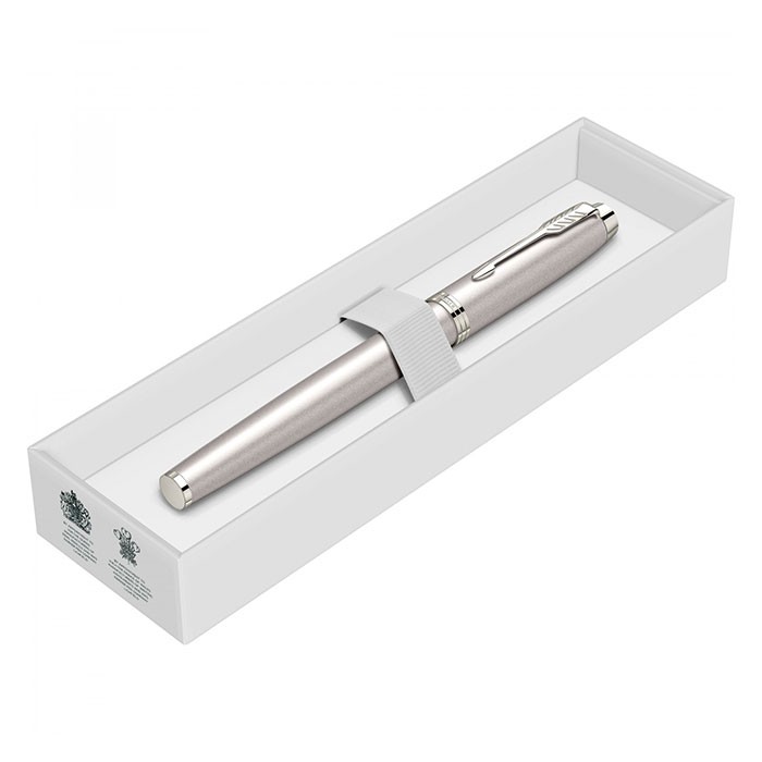 Roller-Parker-IM-Royal-Monochrome-argintiu-mat-cu-accesorii-cromate