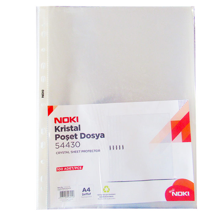 Folie-de-protectie-Noki-Crystal-45-microni-A4-100-folii-set