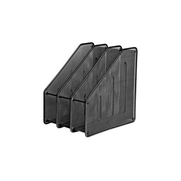 Suport-dosar-metalic-mesh-cu-3-compartimente-Forofis-91330-negru